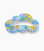 Colorful cloud hair claw clip