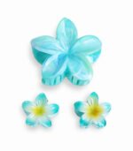 Plumeria Hair Clip Set